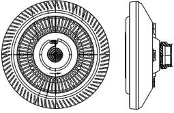 Clutch, radiator fan MAHLE CFC212000P