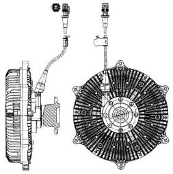 Clutch, radiator fan MAHLE CFC214000P