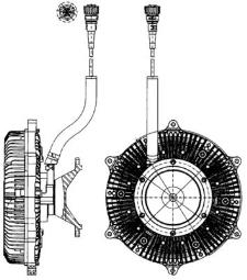 Clutch, radiator fan MAHLE CFC215000P