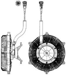 Clutch, radiator fan MAHLE CFC216000P