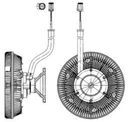 Clutch, radiator fan MAHLE CFC217000P