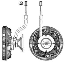 Clutch, radiator fan MAHLE CFC218000P