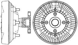 Clutch, radiator fan MAHLE CFC234000P