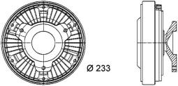 Clutch, radiator fan MAHLE CFC21000P