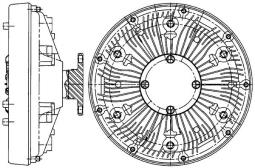 Clutch, radiator fan MAHLE CFC222000P