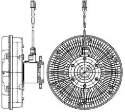 Clutch, radiator fan MAHLE CFC223000P