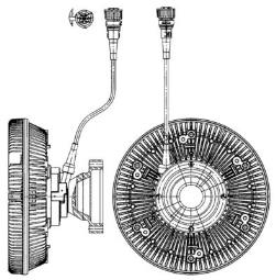 Clutch, radiator fan MAHLE CFC226000P