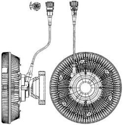 Clutch, radiator fan MAHLE CFC227000P