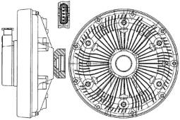 Clutch, radiator fan MAHLE CFC229000P