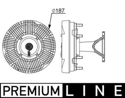 Clutch, radiator fan MAHLE CFC248000P