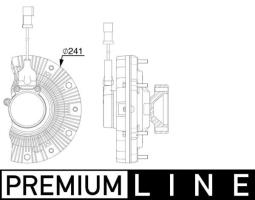 Clutch, radiator fan MAHLE CFC256000P