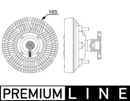 Clutch, radiator fan MAHLE CFC258000P