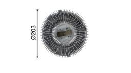 Clutch, radiator fan MAHLE CFC37000P