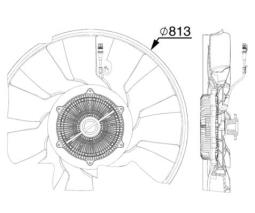 Fan, engine cooling Mahle CFF521000P
