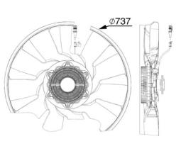 Fan, engine cooling Mahle CFF522000P