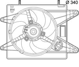 Fan, engine cooling MAHLE CFF139000P