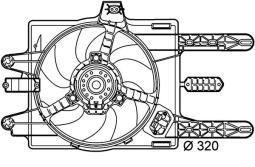 Fan, engine cooling MAHLE CFF141000P