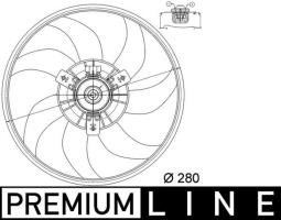 Fan, engine cooling MAHLE CFF165000P