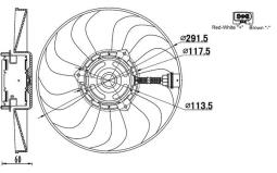 Fan, engine cooling MAHLE CFF167000S