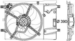 Fan, engine cooling MAHLE CFF183000P