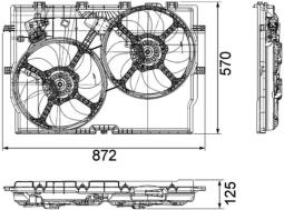 Fan, engine cooling MAHLE CFF193000P