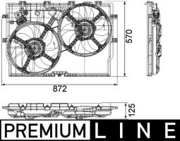 Fan, engine cooling MAHLE CFF193000P