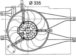 Fan, engine cooling MAHLE CFF203000P