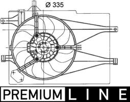 Fan, engine cooling MAHLE CFF203000P