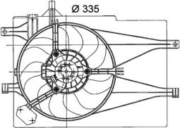 Fan, engine cooling MAHLE CFF204000P