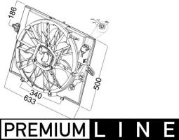 Fan, engine cooling MAHLE CFF215000P