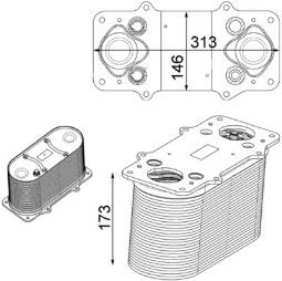 Charge Air Cooler Mahle CI232000P