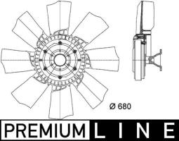 Fan, engine cooling MAHLE CFF425000P