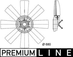 Fan, engine cooling MAHLE CFF432000P