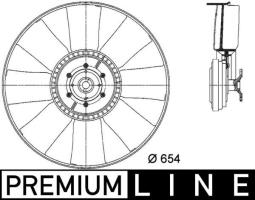 Fan, engine cooling MAHLE CFF436000P