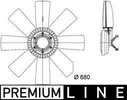 Fan, engine cooling MAHLE CFF438000P