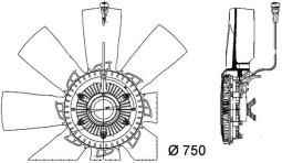 Fan, engine cooling MAHLE CFF457000P