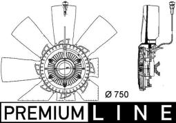 Fan, engine cooling MAHLE CFF457000P