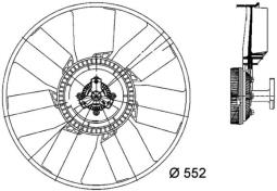 Fan, engine cooling MAHLE CFF459000P