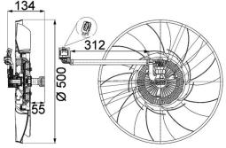 Fan, engine cooling MAHLE CFF467000P