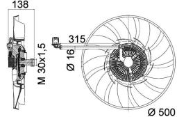 Fan, engine cooling MAHLE CFF471000P