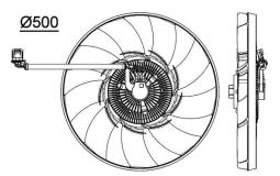 Fan, engine cooling MAHLE CFF476000P