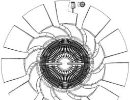 Fan, engine cooling MAHLE CFF484000P