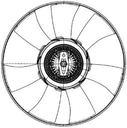 Fan, engine cooling MAHLE CFF484000P