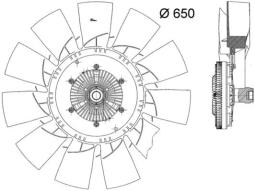 Fan, engine cooling MAHLE CFF485000P