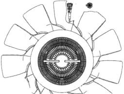 Fan, engine cooling MAHLE CFF495000P