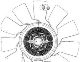 Fan, engine cooling MAHLE CFF497000P