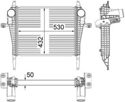Charge Air Cooler Mahle CI37000P
