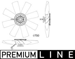 Fan, engine cooling MAHLE CFF505000P