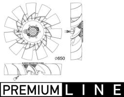 Fan, engine cooling MAHLE CFF507000P