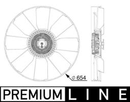 Fan, engine cooling MAHLE CFF510000P